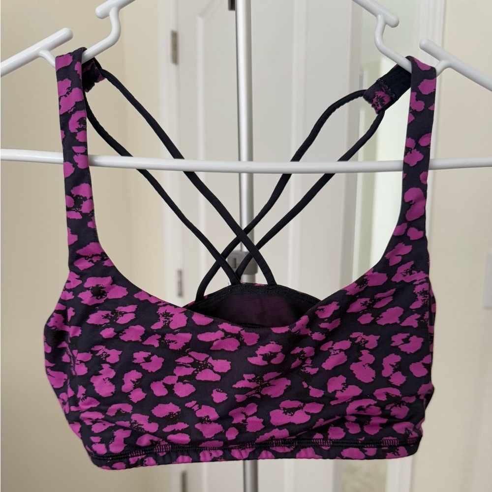 Purple Leopard Print Lululemon bra size 6